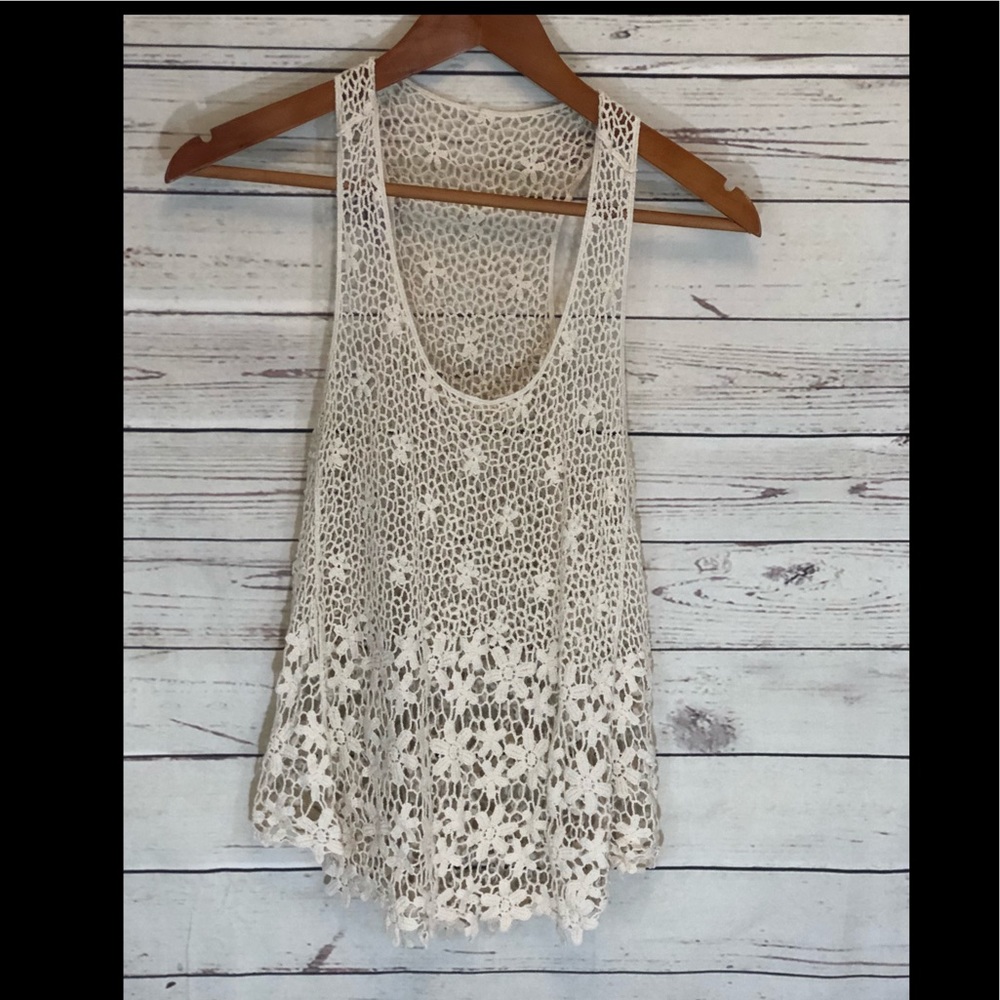 LAST CHANCE Lacy Bohemian tank top